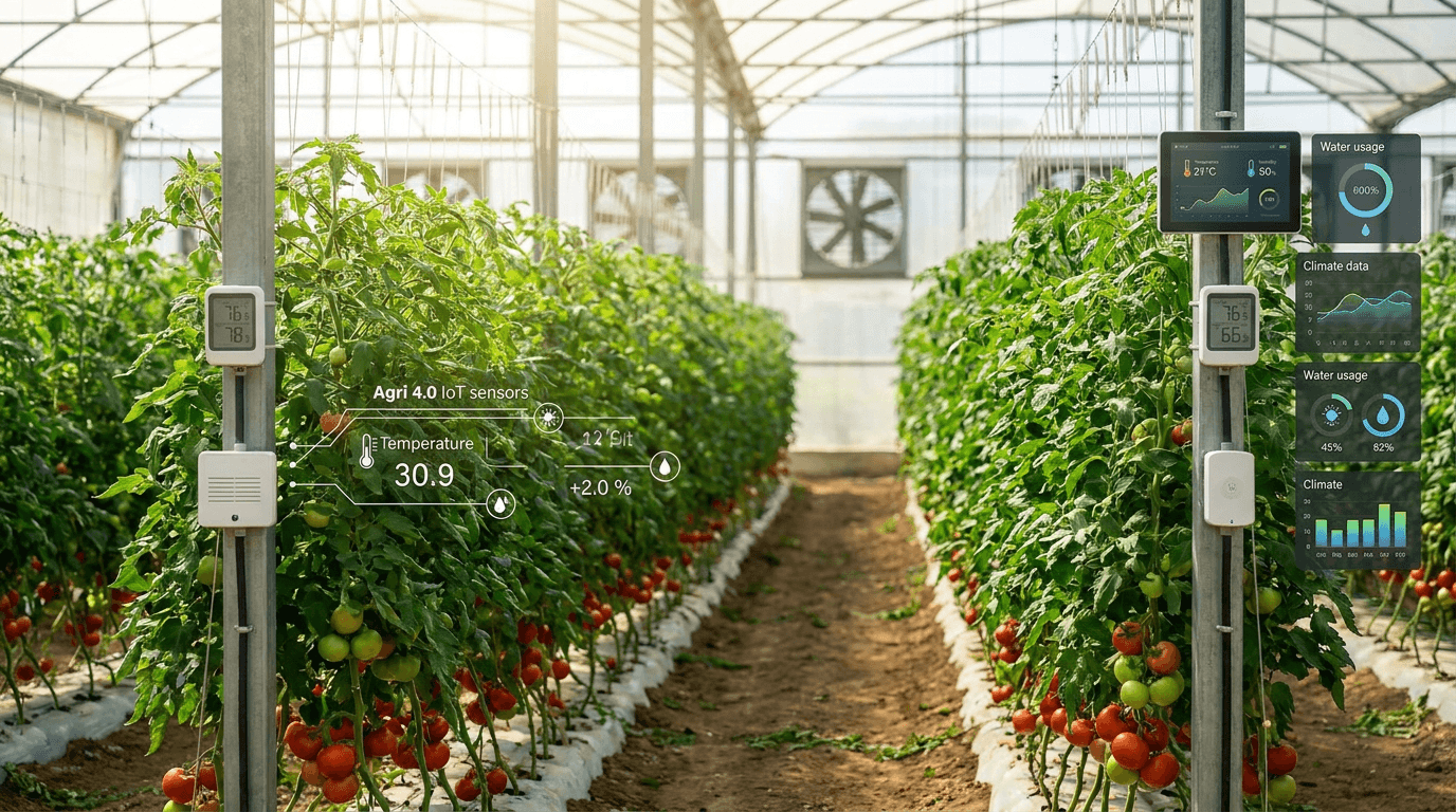 Monitoring Serre Sous Plastique Maroc agri4.0