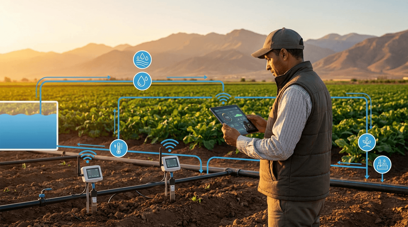 Gestion Eau Ferme Maroc agri4.0